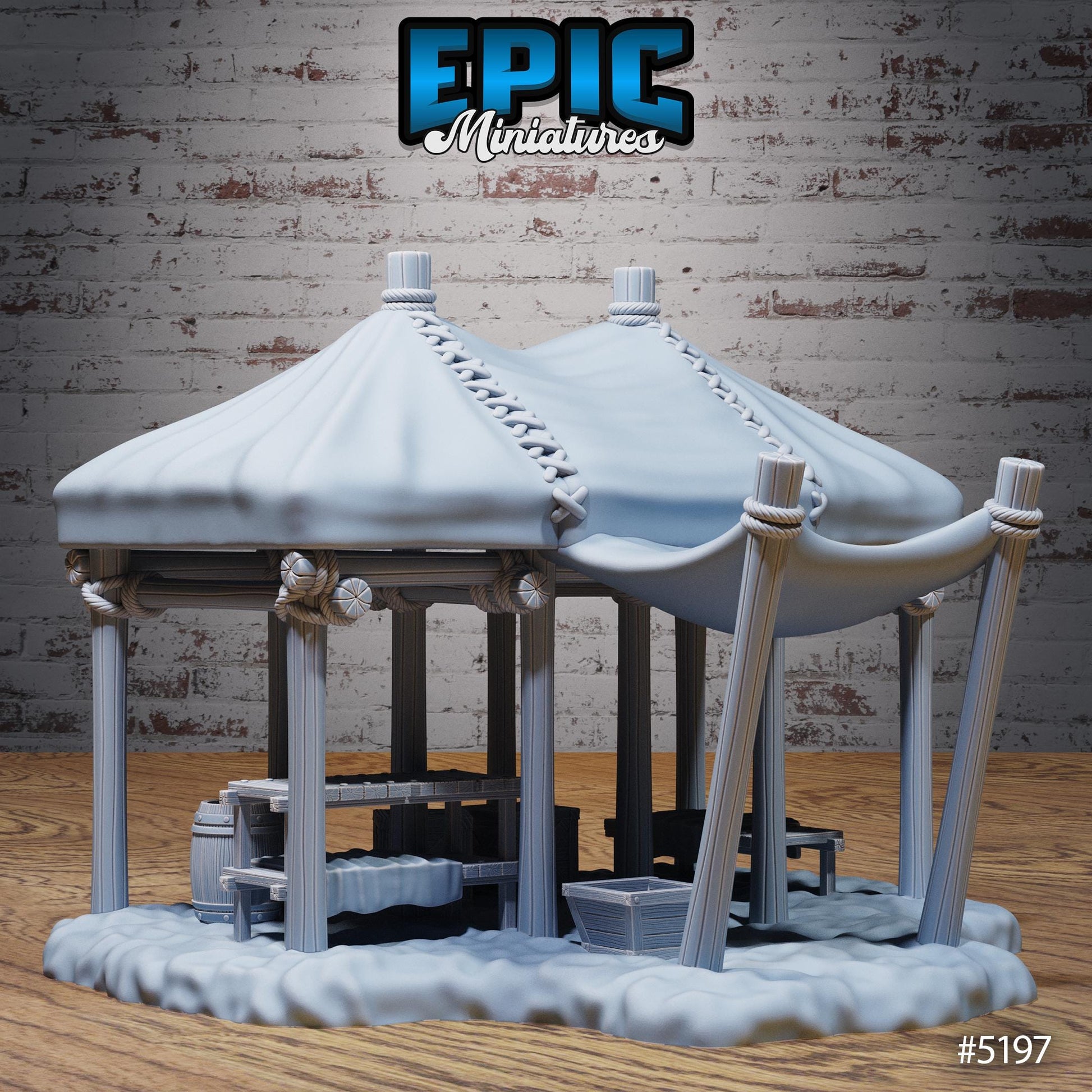 Oriental Merchant Tents | #118 - Oriental Fortress - EPIC | City, Buildings, Trader, Booth, Stand, Bananas,