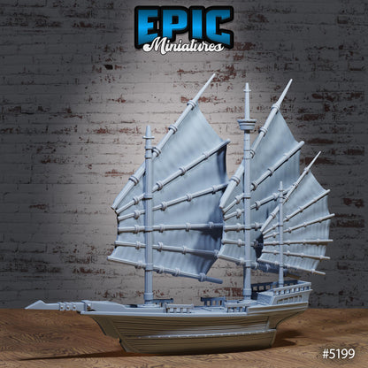 Ship & Lighthouse | #118 - Oriental Fortress - EPIC | Boat, Ocean, Shore, Ships, Harbor, Dock, Sail, Fishery, Beach,