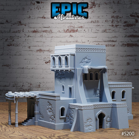 Oriental Building v1 | #118 - Oriental Fortress - EPIC | House, Store, Structure, Shopping, Awning, Eastern, Market, Town