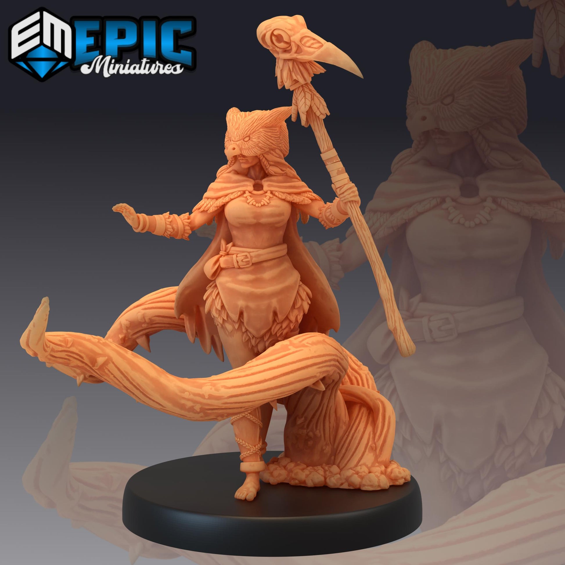 Owlbear Druid (Medium) | #050 - Infested Woodlands | EPIC | 28mm
