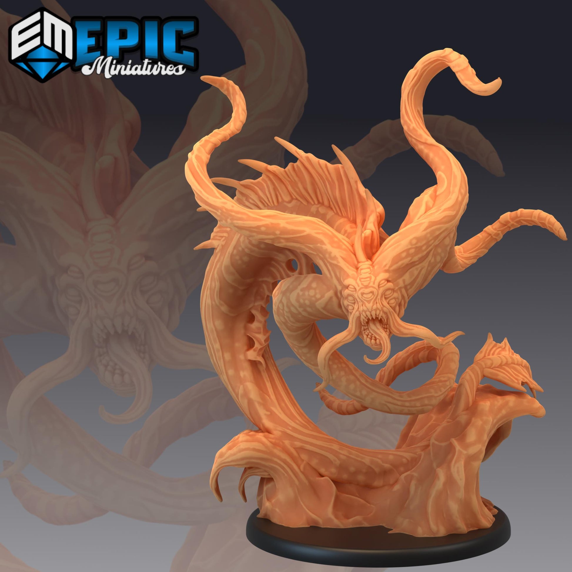 Swamp Aboleth (Large) | #052 - Cruel Marshes - EPIC Miniatures | Enemy, Gross, Abomination, Cruel Marshes, EPIC, Emerging, Swamps, Gross