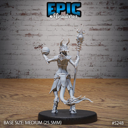 Satyr Tiefling Female (Medium) | #119 - Ancient Nature EPIC Miniatures | High Quality Premium Resin | Woman, Faun, Ranger, Wizard, Warlock
