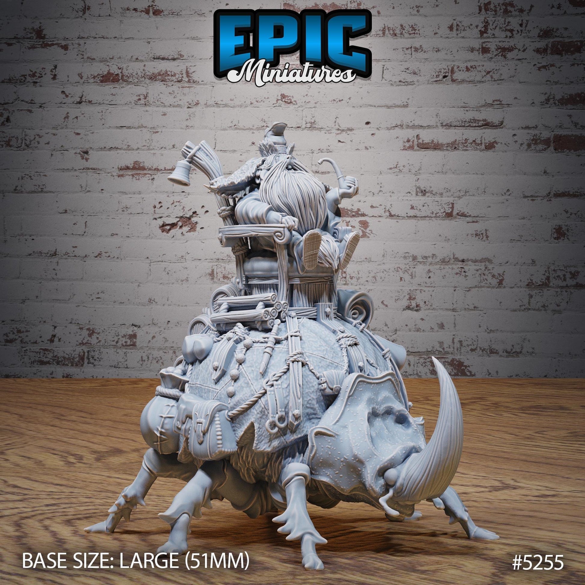 Giant Beetle Mount (Large) | #119 - Ancient Nature EPIC Miniatures | High Quality Premium Resin | Bug, Riding, Tamer, Druid, Insect