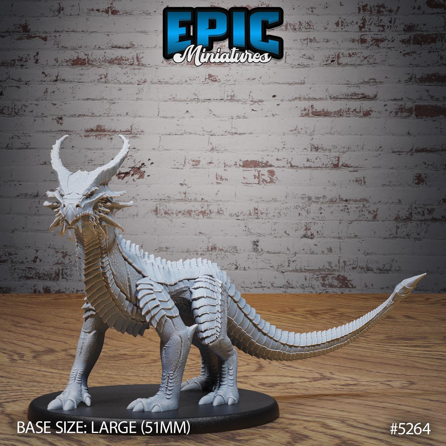 Guard Drake Copper (Large) | #119 - Ancient Nature EPIC Miniatures | High Quality Premium Resin | Dragon, Wyrm, Drakes, Saddle, Attack