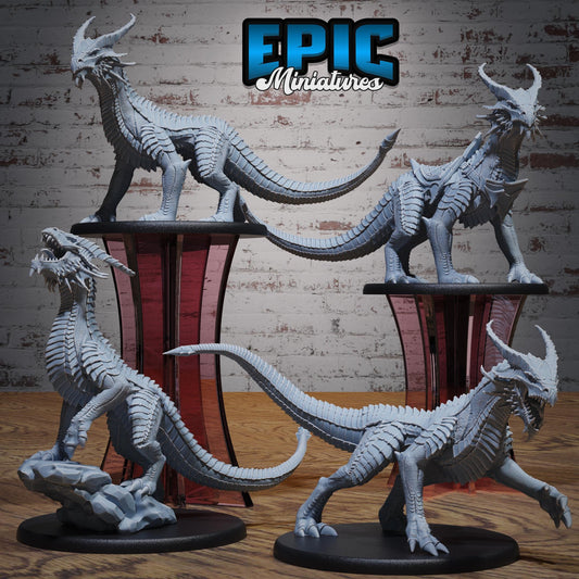 Guard Drake Copper (Large) | #119 - Ancient Nature EPIC Miniatures | High Quality Premium Resin | Dragon, Wyrm, Drakes, Saddle, Attack