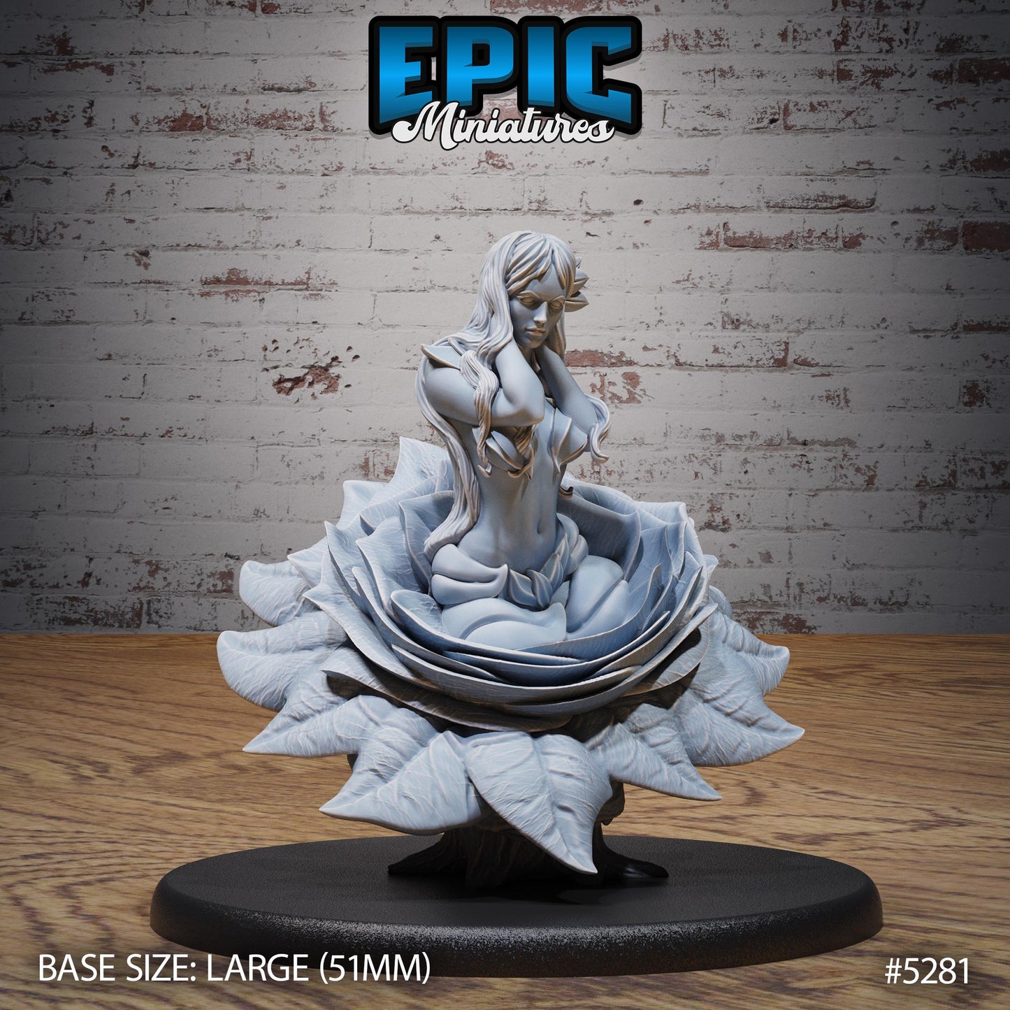 Forest Alraune (Large) | #119 - Ancient Nature EPIC Miniatures | High Quality Premium Resin | Plant Woman, Female, Creature, Beast, Petal