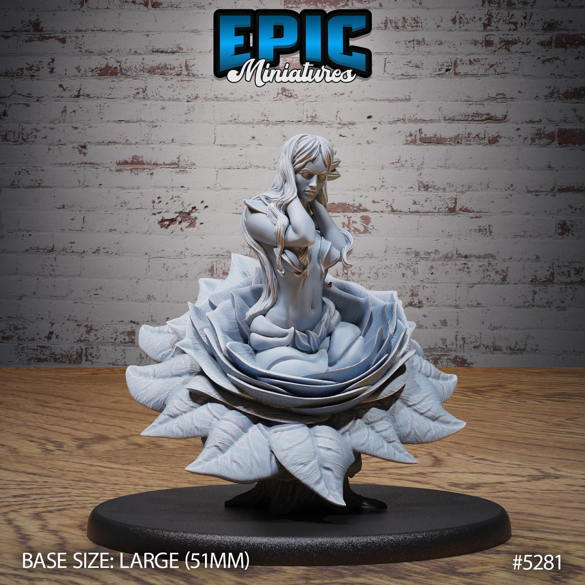 Forest Alraune (Large) | #119 - Ancient Nature EPIC Miniatures | High Quality Premium Resin | Plant Woman, Female, Creature, Beast, Petal