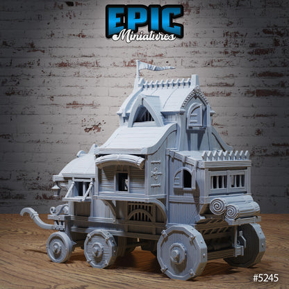 Wooden Wagon | #119 - Ancient Nature EPIC Miniatures | High Quality Premium Resin | Cart, Carriage, Horse, Wagons, Travel, Structures