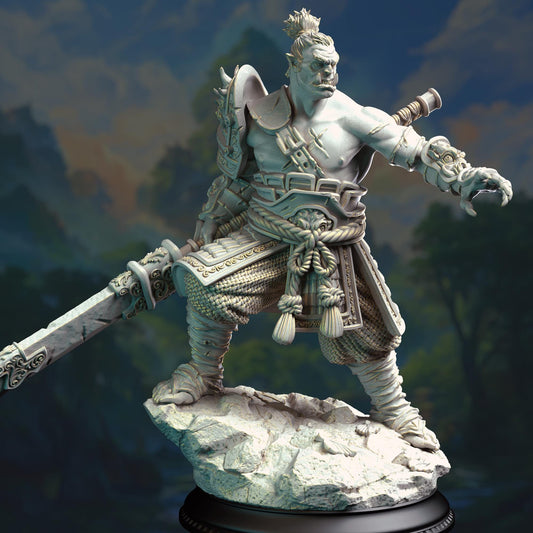 Bao Long - Eastern Orc Battlemaster (Medium) | DM Stash | 32mm Scale | Premium DnD Miniature High Quality Resin