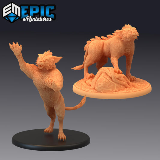 Aquatic Tiger (Large) | #052 - Cruel Marshes - EPIC Miniatures | Cat, Lion, Beast, Cat, Companion, Enemy, Animal, Cougar, Panther, Phase