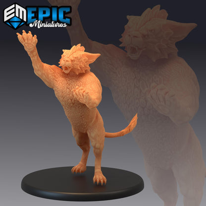 Aquatic Tiger (Large) | #052 - Cruel Marshes - EPIC Miniatures | Cat, Lion, Beast, Cat, Companion, Enemy, Animal, Cougar, Panther, Phase