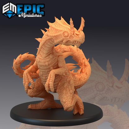 Chameleon Raptor (Large) | #052 - Cruel Marshes - EPIC Miniatures | Monster, Beast, Creature, Dinosaur, Lizard, Gecko, Jungle, Marsh