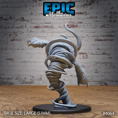 Air Elemental Miniature (Large) | Premium DnD Minis | High Quality Resin Miniature | Fantasy, Tornado, Storm, Wind, Storm, Elementals, Beast
