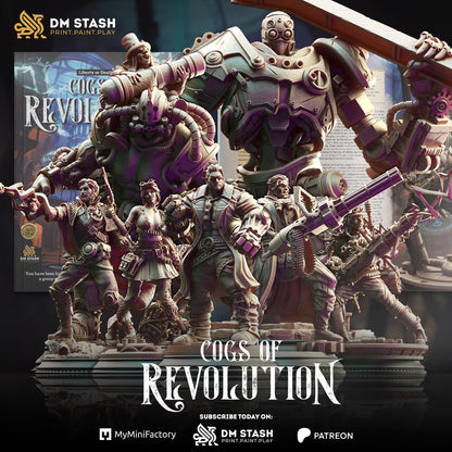 Tyria Ravensong - Dark Sorceress | Cogs of Revolution | DM STASH | High Quality Resin