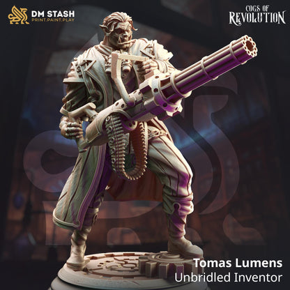 Tomas Lumens - Unbridled Inventor | Cogs of Revolution | DM STASH | High Quality Resin