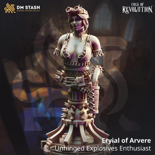 Eryial of Arvere [BUST] - Unhinged Explosives Enthusiast | Cogs of Revolution | DM STASH | High Quality Resin