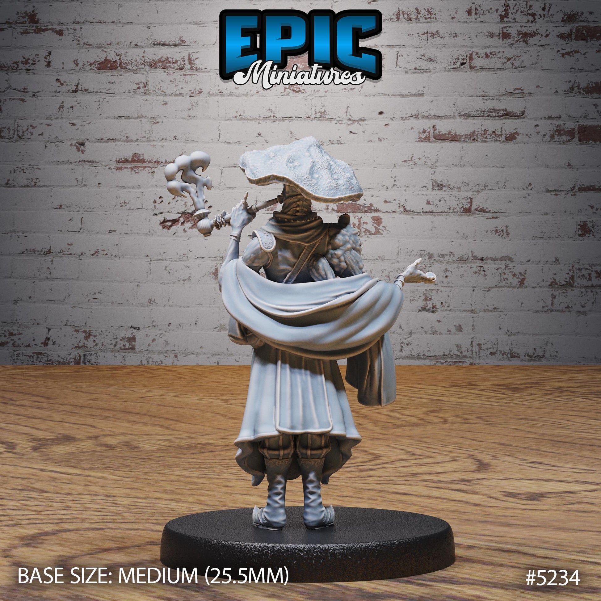 Oriental Fungi Merchant (Medium) | #118 - Oriental Fortress - EPIC | Mushroom, Myconid, Middle East Trader, Seller, NPC, Pipe