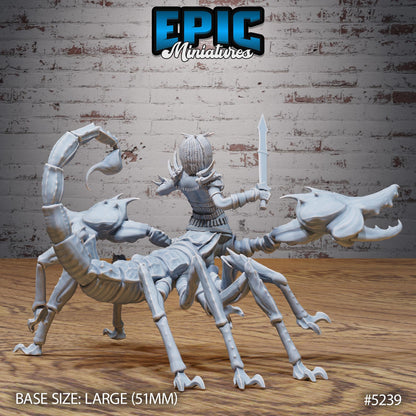 Scorpion Centaur Lady (Large) | #118 - Oriental Fortress - EPIC | Female, Crab, Spear, Sword, Lobster, Monster, Abomination