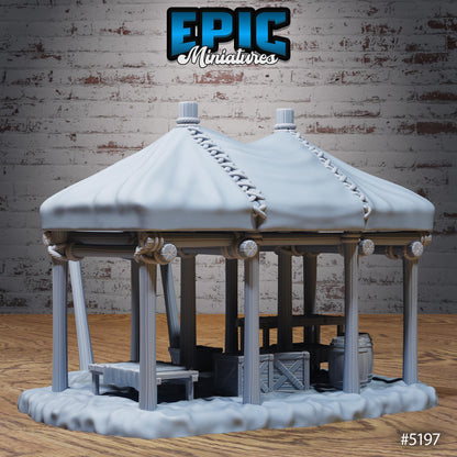 Oriental Merchant Tents | #118 - Oriental Fortress - EPIC | City, Buildings, Trader, Booth, Stand, Bananas,