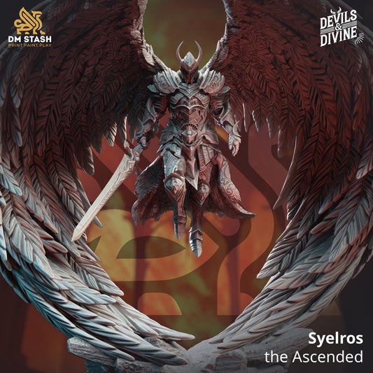 Syelros the Ascended (Large) | DM Stash | 32mm Scale | Devils & Divine Pack