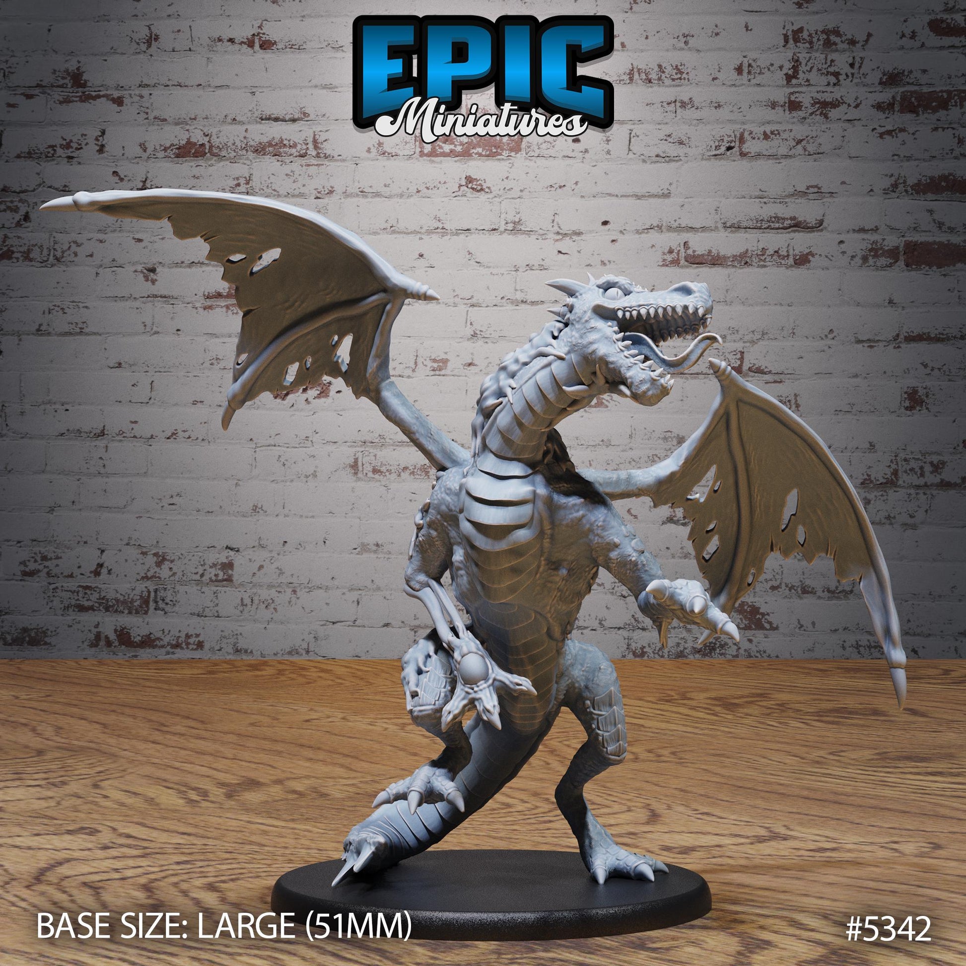 Miasma Dragon (Large) | #121 - Bloody Night | EPIC Miniatures | High Quality Premium Resin