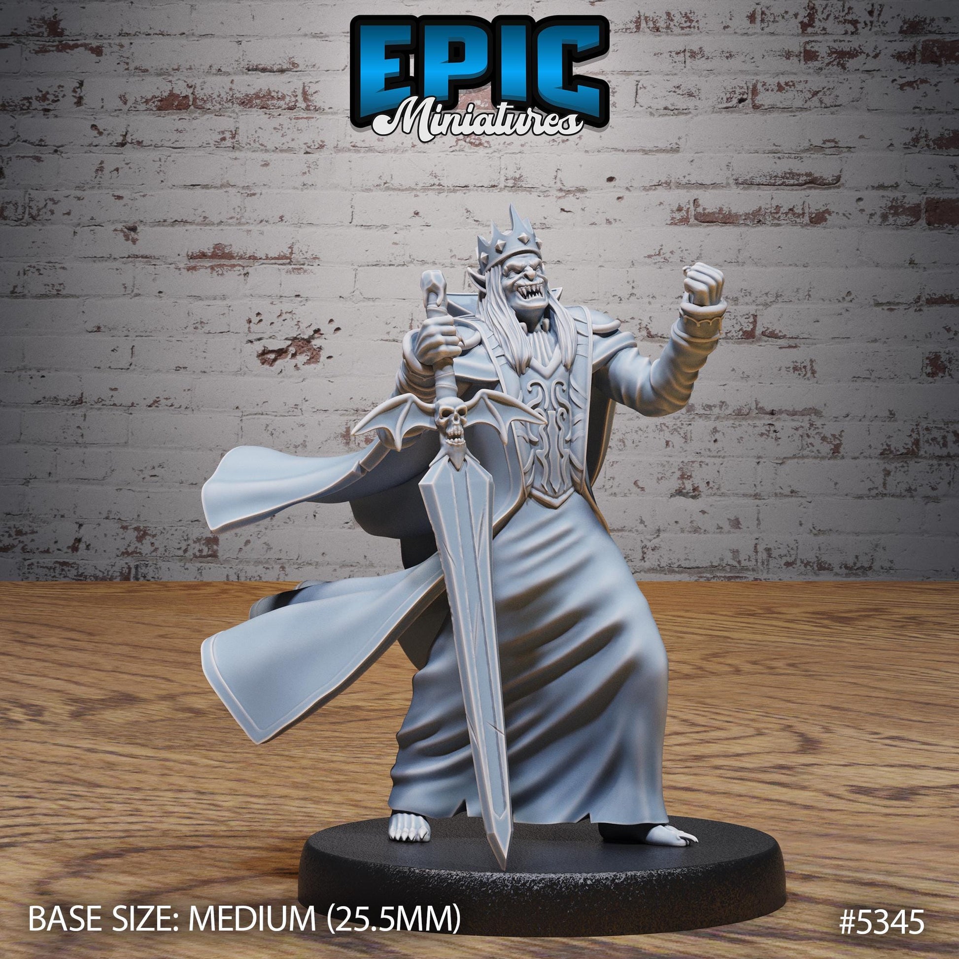 Vampire King (Medium) | #121 - Bloody Night | EPIC Miniatures | High Quality Premium Resin