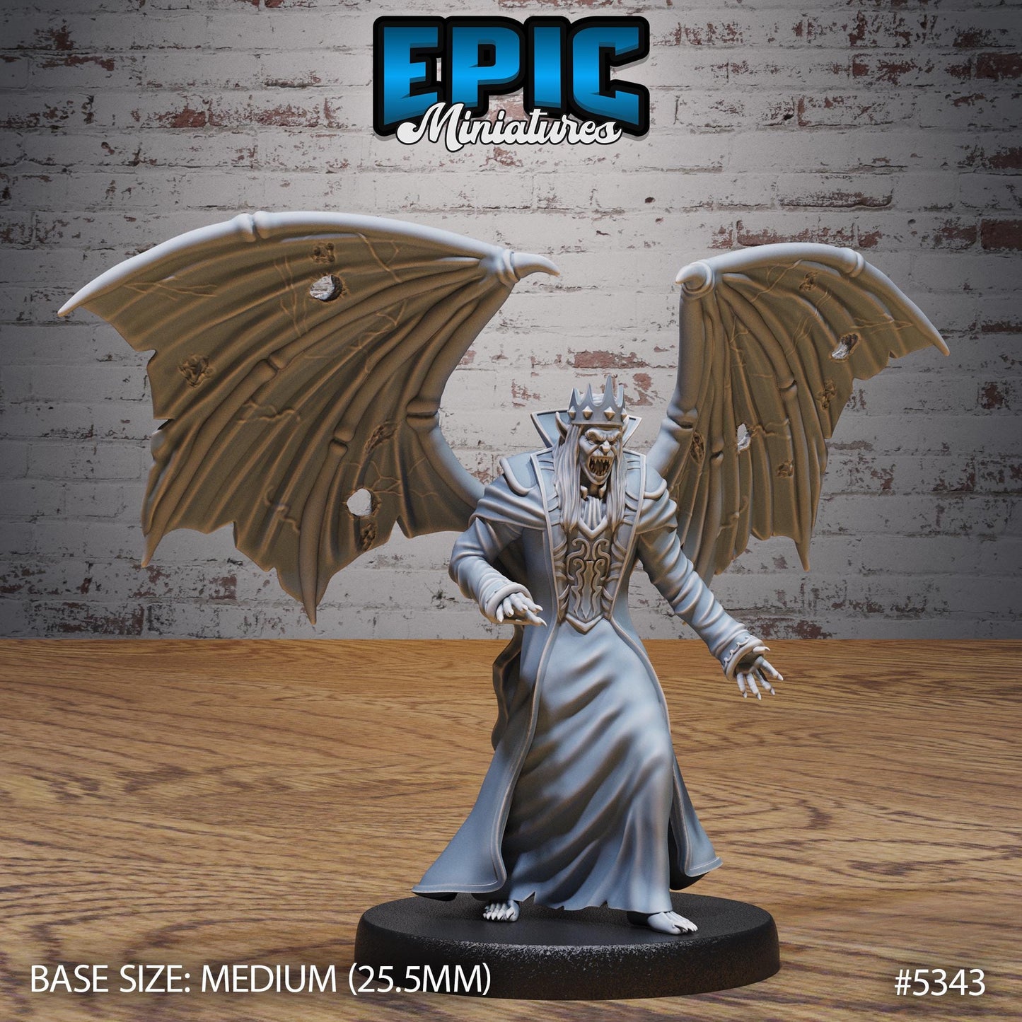 Vampire King (Wings) (Medium) | #121 - Bloody Night | EPIC Miniatures | High Quality Premium Resin