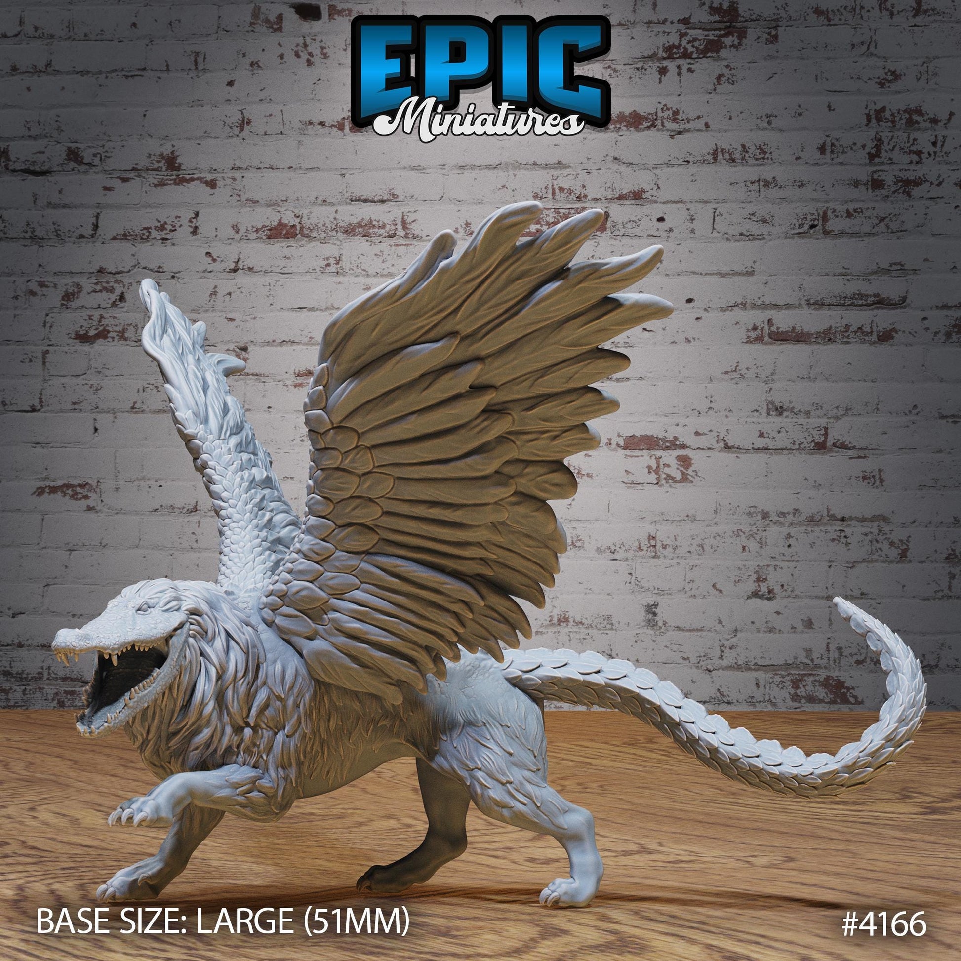 Ammit Beast Miniature (Large) | Premium DnD Minis | High Quality Resin | Fur, Wings, Beast, Creature, Desert, Tail, Flying, Pig, Jumping