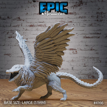Ammit Beast Miniature (Large) | Premium DnD Minis | High Quality Resin | Fur, Wings, Beast, Creature, Desert, Tail, Flying, Pig, Jumping