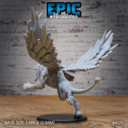 Anubis Beast (Large)| Premium DnD Minis | High Quality Resin | Lion, Sphynx, Desert, Wings, Beast, Rock, Flying, Cat, Pounce