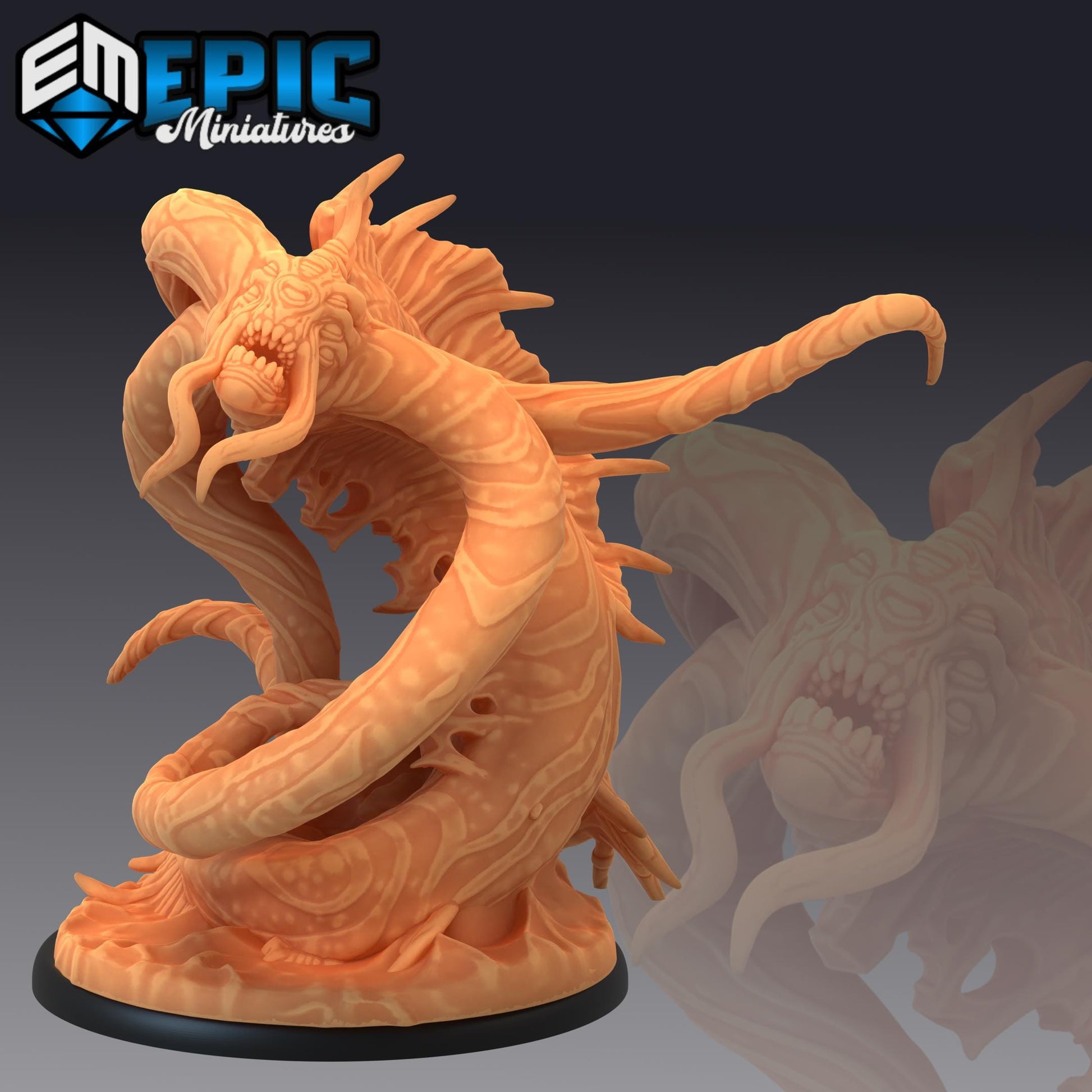 Swamp Aboleth (Large) | #052 - Cruel Marshes - EPIC Miniatures | Enemy, Gross, Abomination, Cruel Marshes, EPIC, Emerging, Swamps, Gross