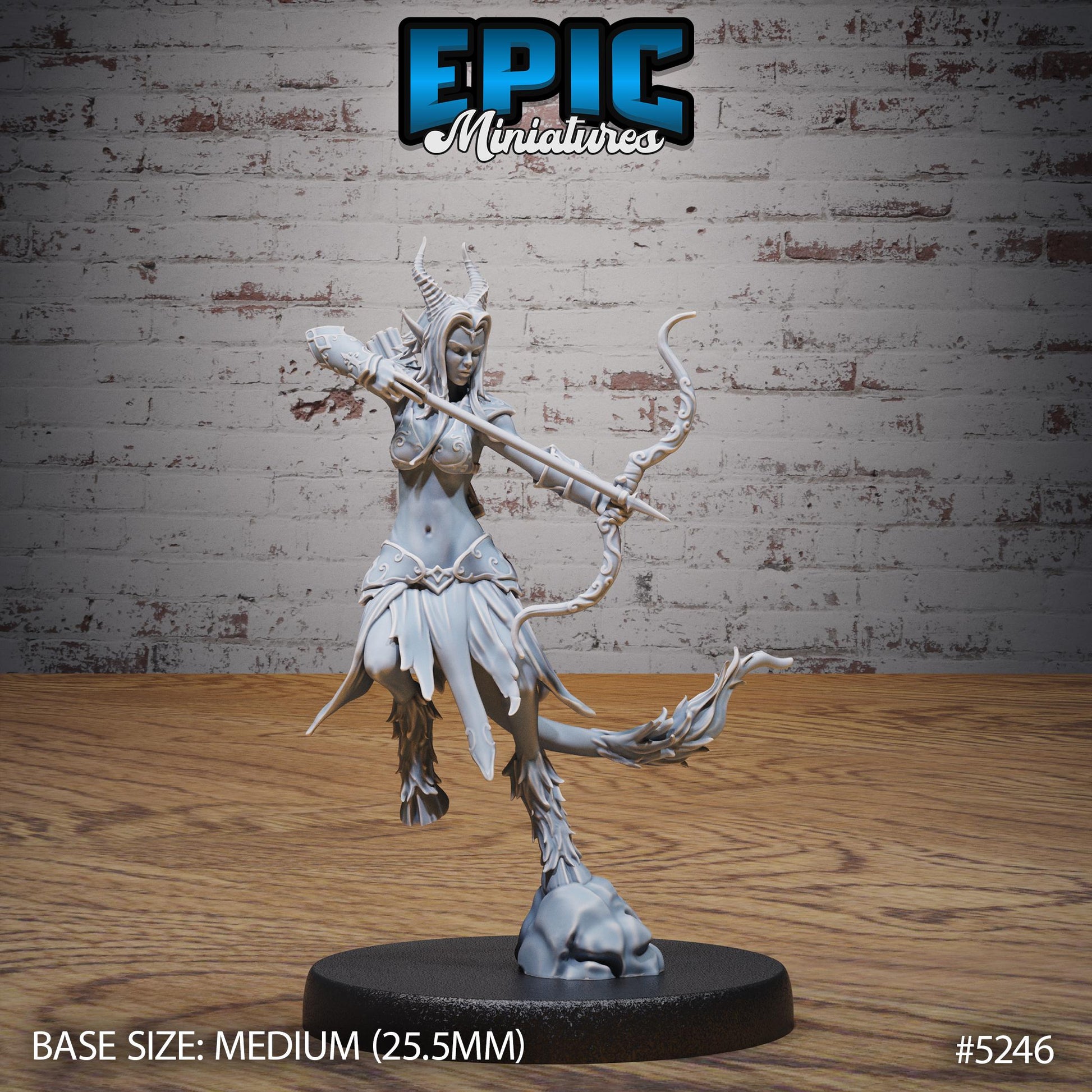 Satyr Tiefling Female (Medium) | #119 - Ancient Nature EPIC Miniatures | High Quality Premium Resin | Woman, Faun, Ranger, Wizard, Warlock