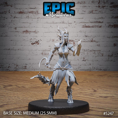 Satyr Tiefling Female (Medium) | #119 - Ancient Nature EPIC Miniatures | High Quality Premium Resin | Woman, Faun, Ranger, Wizard, Warlock