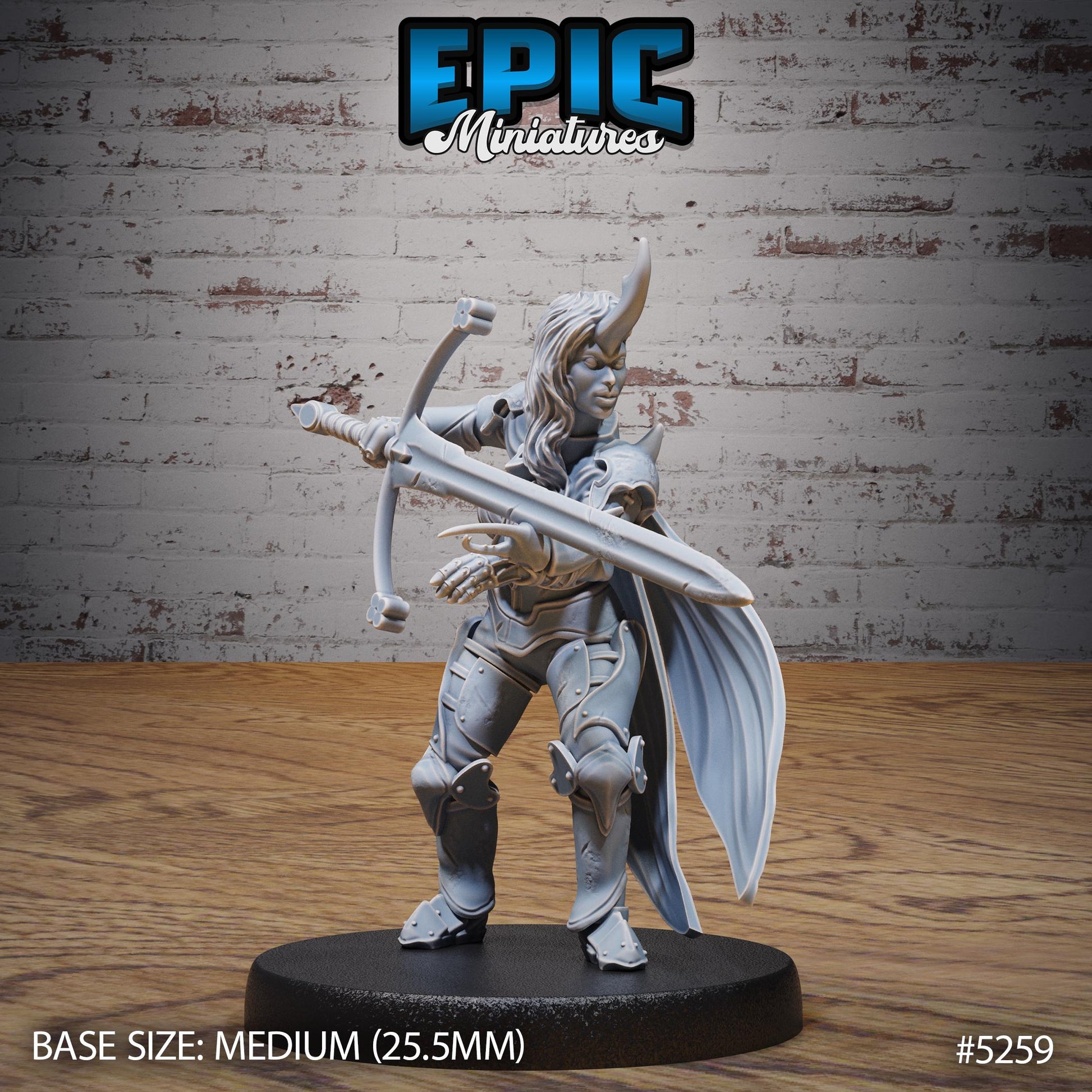 Insect Knight Lady (Medium) | #119 - Ancient Nature EPIC Miniatures | High Quality Premium Resin | Female, Fighter, Warrior, Sword, Woman