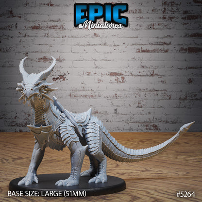 Guard Drake Copper (Large) | #119 - Ancient Nature EPIC Miniatures | High Quality Premium Resin | Dragon, Wyrm, Drakes, Saddle, Attack
