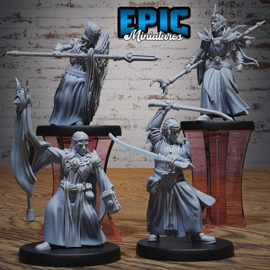 Elf Army 1 (Medium) | #119 - Ancient Nature EPIC Miniatures | High Quality Premium Resin | Soldiers, Enemy, Cultist, Sword, Shield, Wizard