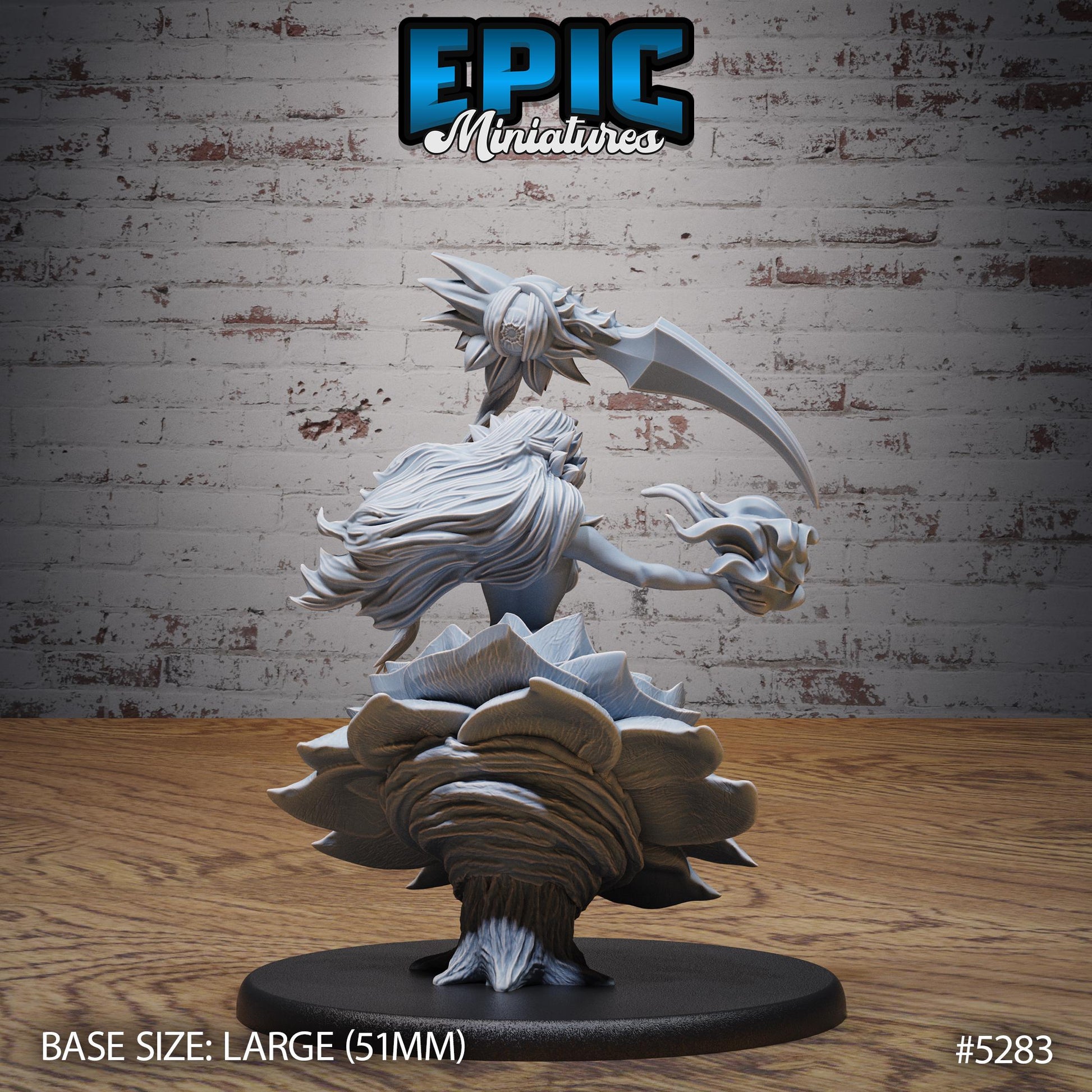 Forest Alraune (Large) | #119 - Ancient Nature EPIC Miniatures | High Quality Premium Resin | Plant Woman, Female, Creature, Beast, Petal