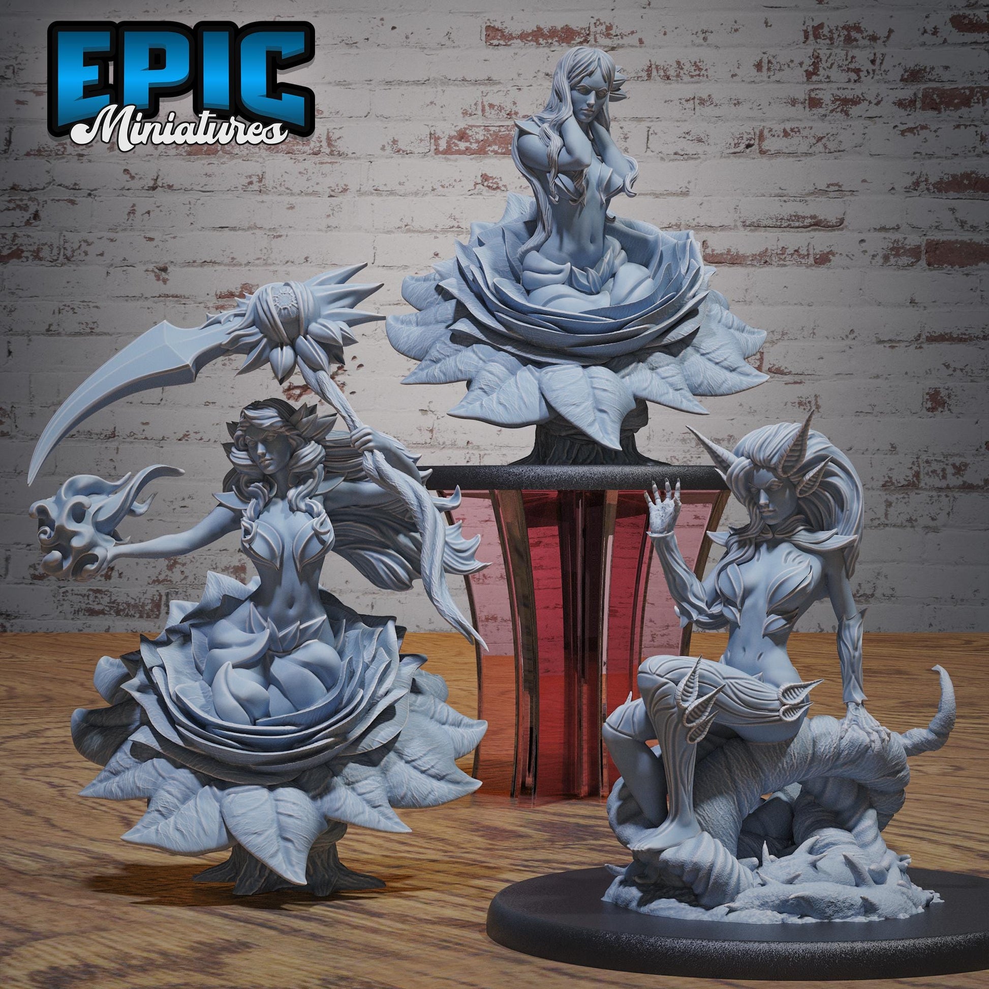 Forest Alraune (Large) | #119 - Ancient Nature EPIC Miniatures | High Quality Premium Resin | Plant Woman, Female, Creature, Beast, Petal