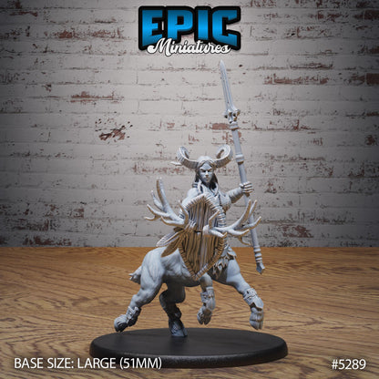 Faun Centaur (Large) | #119 - Ancient Nature EPIC Miniatures | High Quality Premium Resin | Female, Satyr, Ranger, Druid, Woman, Fey