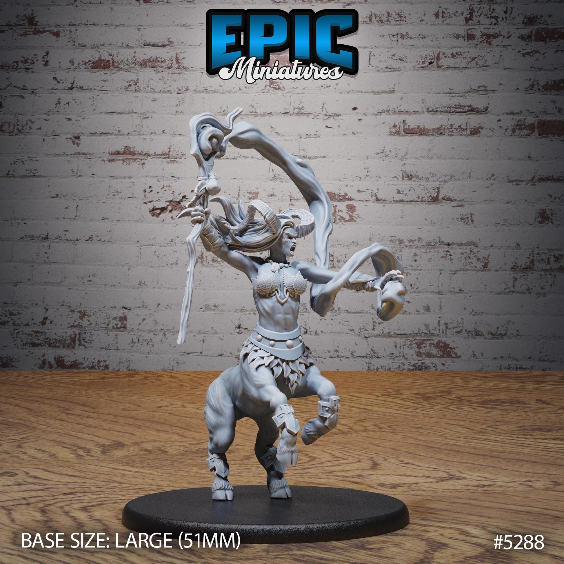 Faun Centaur (Large) | #119 - Ancient Nature EPIC Miniatures | High Quality Premium Resin | Female, Satyr, Ranger, Druid, Woman, Fey