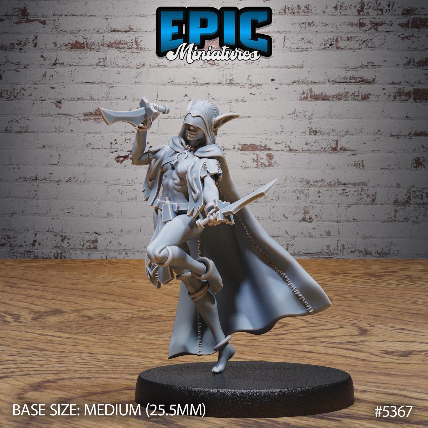 Elf Vampire Lady v1 (Medium) | #121 - Bloody Night | EPIC Miniatures | High Quality Premium Resin