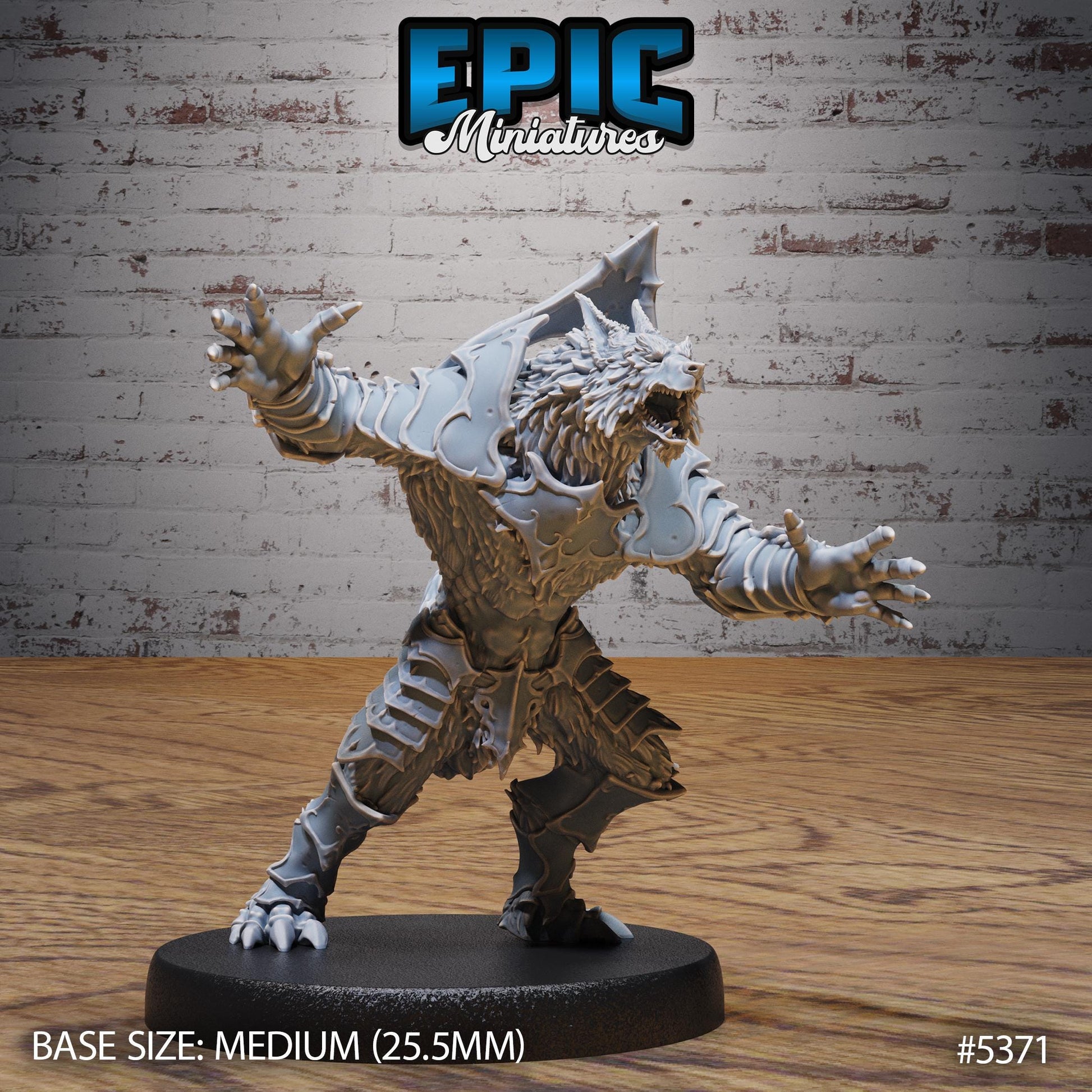 Werewolf Warrior (Medium) | #121 - Bloody Night | EPIC Miniatures | High Quality Premium Resin