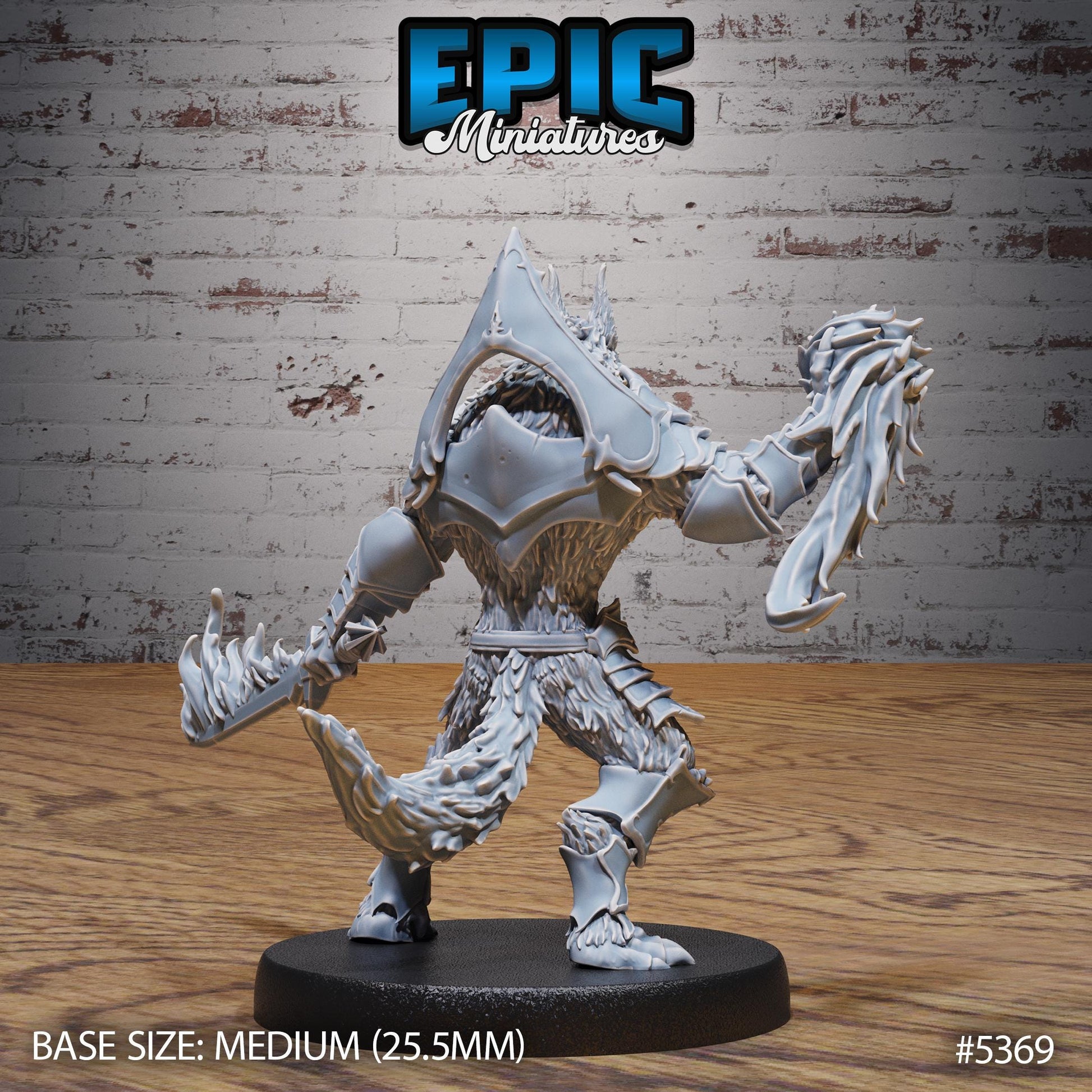 Werewolf Warrior (Medium) | #121 - Bloody Night | EPIC Miniatures | High Quality Premium Resin