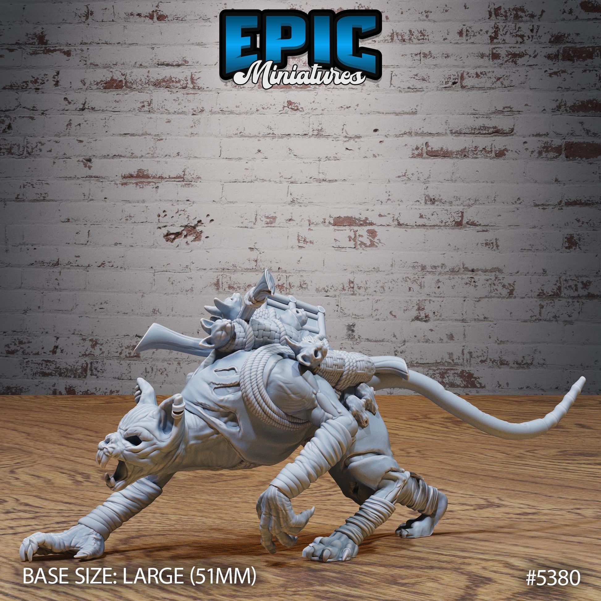 Catfolk Zombie (Large) | #121 - Bloody Night | EPIC Miniatures | High Quality Premium Resin