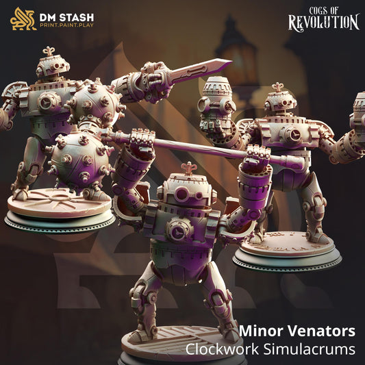 Minor Venators - Clockwork Simulacrums | Cogs of Revolution | DM STASH | High Quality Resin