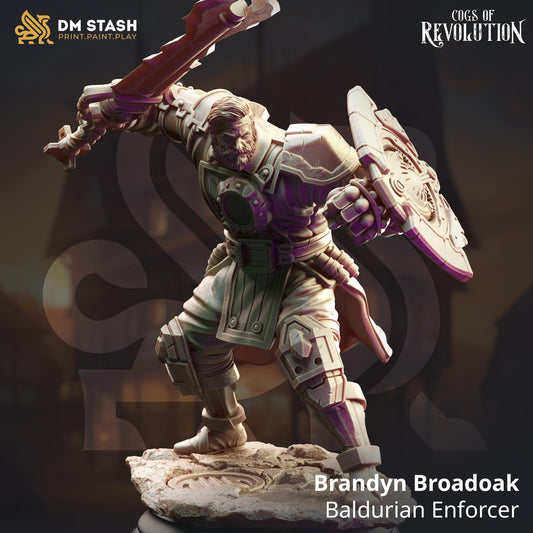 Brandyn Broadoak - Baldurian Enforcer | Cogs of Revolution | DM STASH | High Quality Resin
