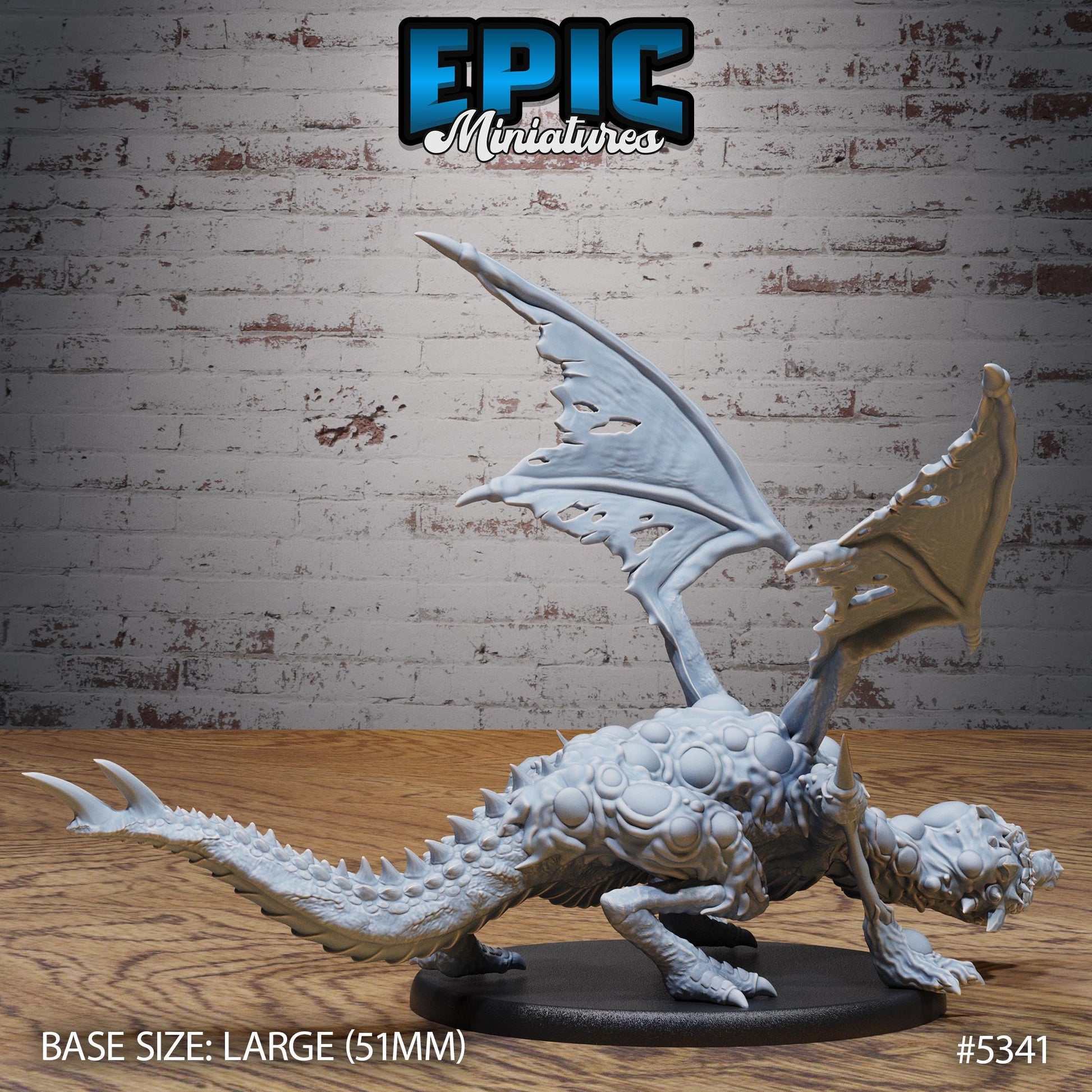 Miasma Dragon (Large) | #121 - Bloody Night | EPIC Miniatures | High Quality Premium Resin
