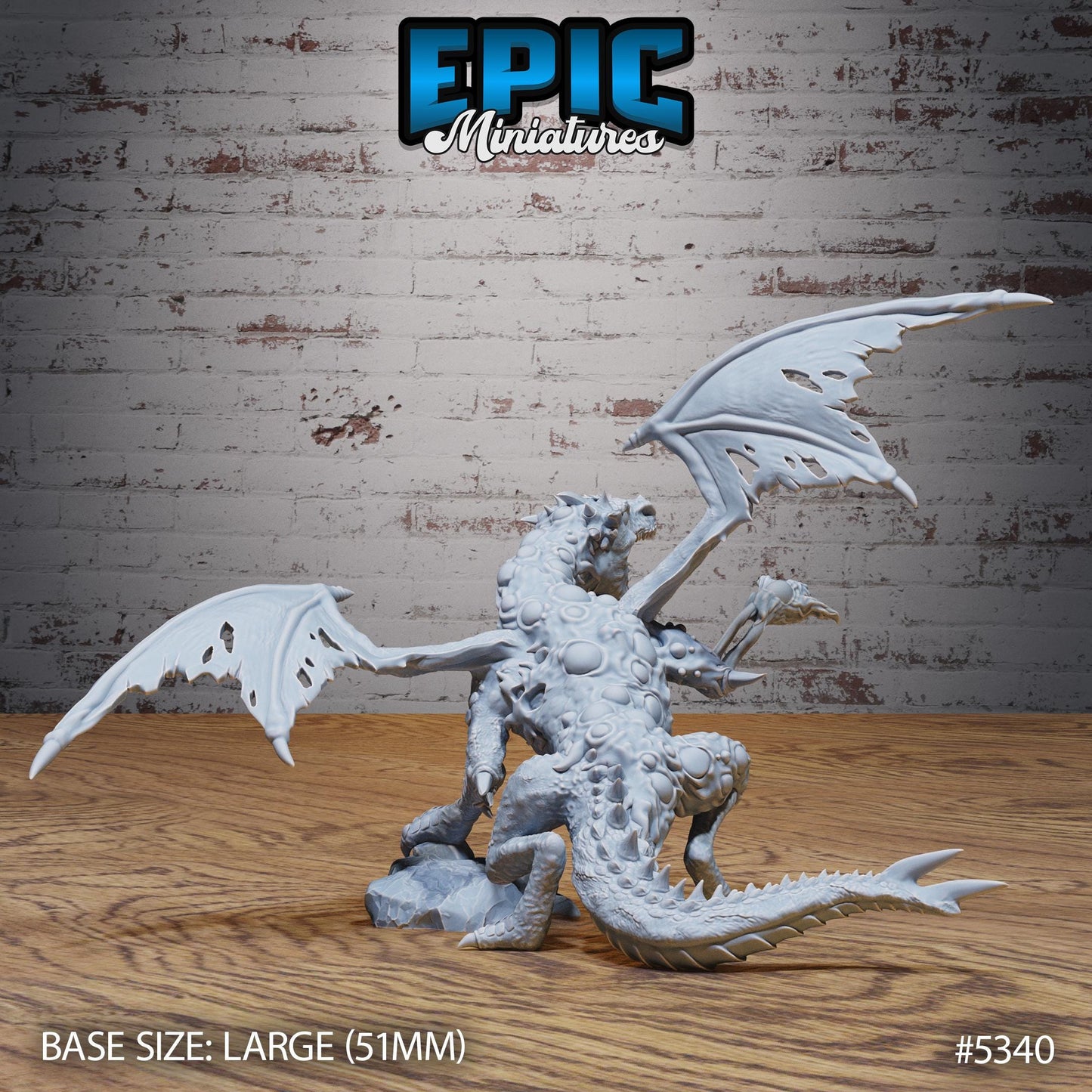 Miasma Dragon (Large) | #121 - Bloody Night | EPIC Miniatures | High Quality Premium Resin