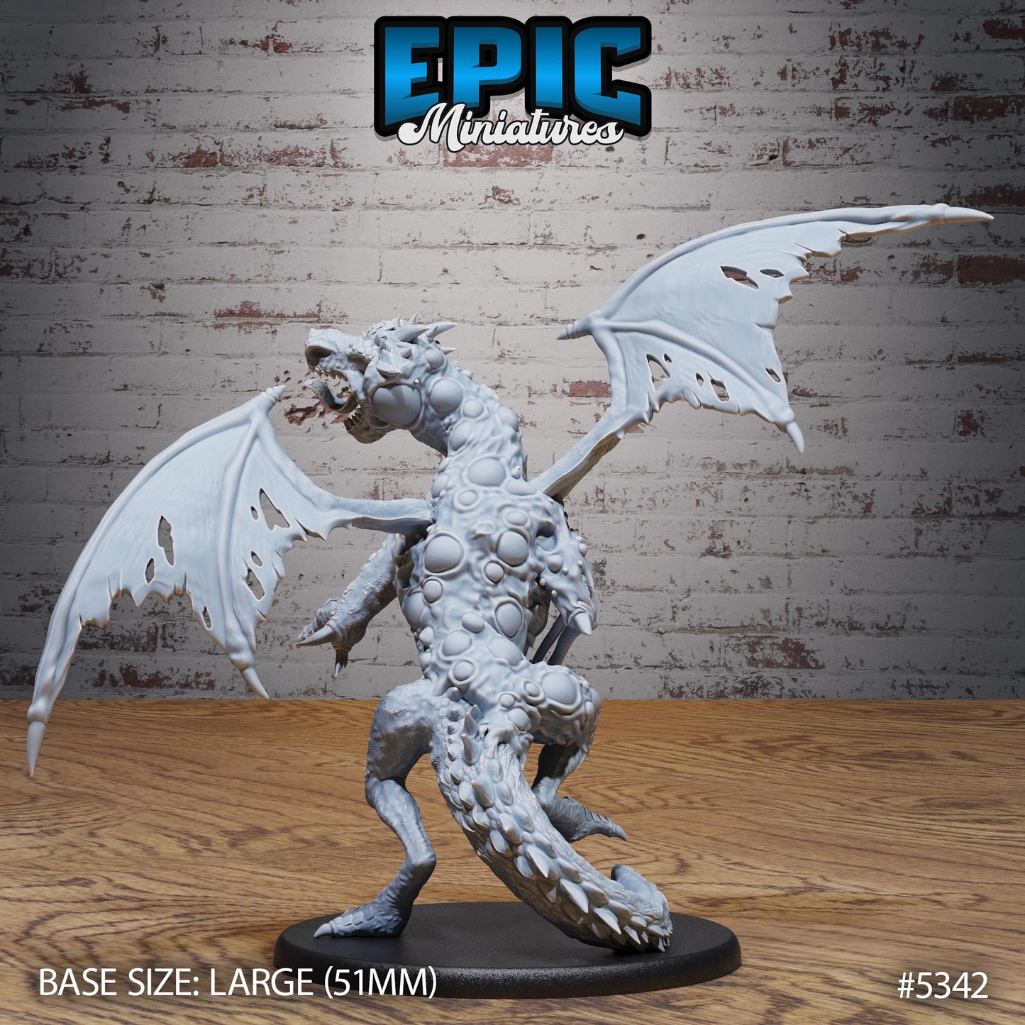 Miasma Dragon (Large) | #121 - Bloody Night | EPIC Miniatures | High Quality Premium Resin
