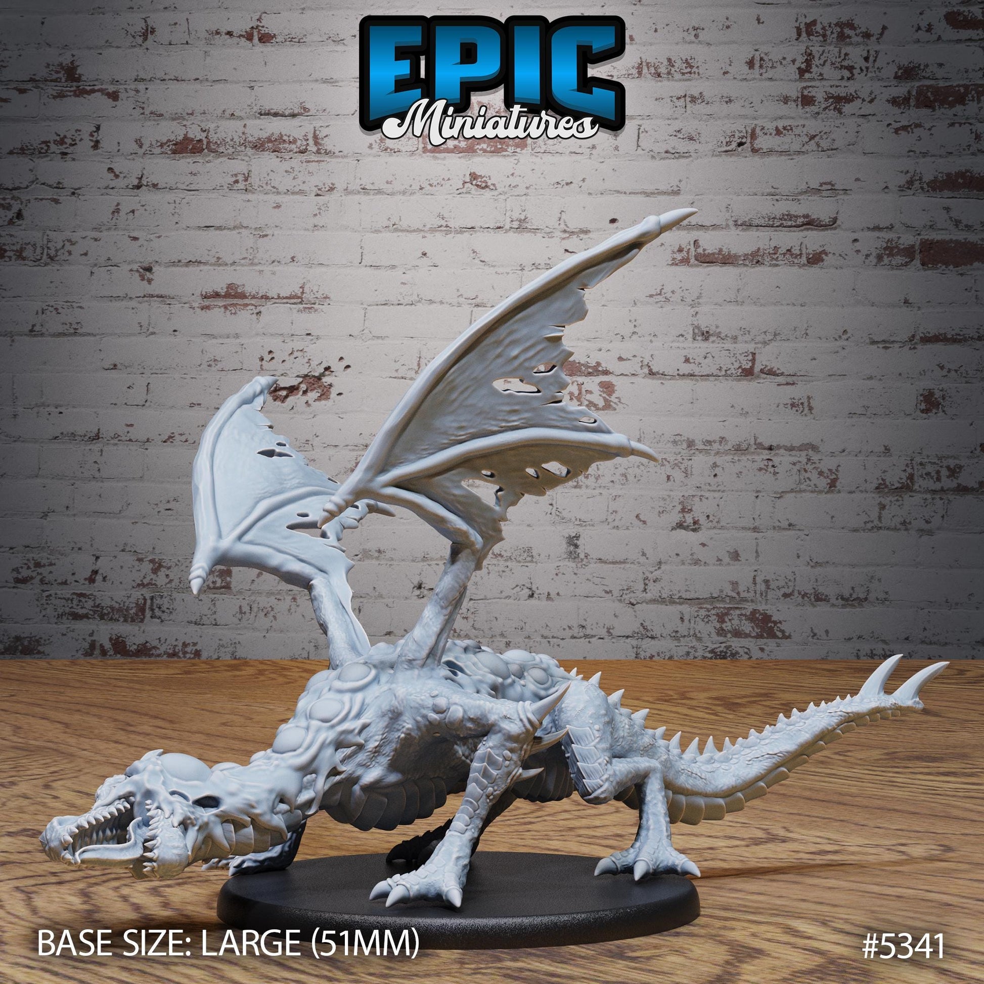 Miasma Dragon (Large) | #121 - Bloody Night | EPIC Miniatures | High Quality Premium Resin